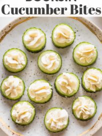 Boursin Cucumber Bites are a quick and easy appetizer that look pretty, taste delicious, and provide some variety from typical party foods. You'll love the contrast of crisp cucumber with creamy garlic- and herb-infused cheese. They can be made up to six hours ahead of time.