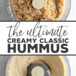 The ultimate easy-to-make, perfectly smooth and creamy, homemade hummus recipe! Perfect dip for game day, snacking, and more! We inhale this!