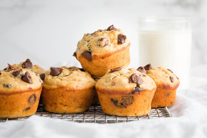 Banana chocolate chip muffins.