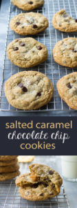 Salted caramel adds a delicious twist to classic chocolate chip cookies. Easy to make, easy to love!