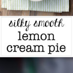 Lemon cream pie with a graham cracker crust