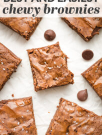 The best chewy brownies are packed with chocolate and made from scratch — in just one bowl, with pantry staples, in less than 45 minutes. Learn all the secrets that make these better than even the best boxed mix!