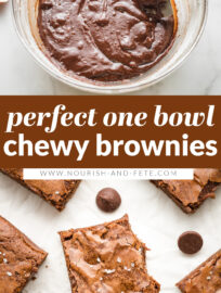 The best chewy brownies are packed with chocolate and made from scratch — in just one bowl, with pantry staples, in less than 45 minutes. Learn all the secrets that make these better than even the best boxed mix!