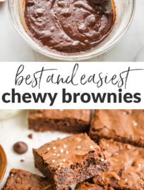 The best chewy brownies are packed with chocolate and made from scratch — in just one bowl, with pantry staples, in less than 45 minutes. Learn all the secrets that make these better than even the best boxed mix!