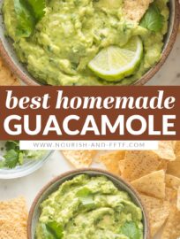 This Perfect Guacamole Recipe is simple, straightforward, and incredibly delicious. It takes only 10 minutes to make and is the perfect classic appetizer to make for Cinco de Mayo, game day, or any Mexican-inspired meal.