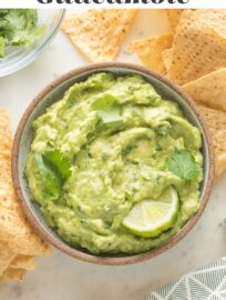 This Perfect Guacamole Recipe is simple, straightforward, and incredibly delicious. It takes only 10 minutes to make and is the perfect classic appetizer to make for Cinco de Mayo, game day, or any Mexican-inspired meal.