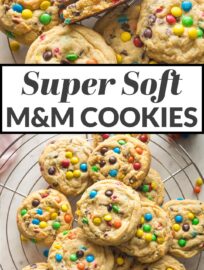 Soft and chewy Chocolate Chip Mini M&M Cookies are a timeless classic you'll absolutely love! This is the best recipe you can count on for super soft cookies brimming with chocolate and cheerful candies, the kind of cookie your kids will beg you to make time after time.