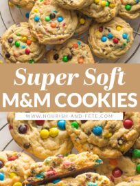 Soft and chewy Chocolate Chip Mini M&M Cookies are a timeless classic you'll absolutely love! This is the best recipe you can count on for super soft cookies brimming with chocolate and cheerful candies, the kind of cookie your kids will beg you to make time after time.