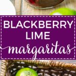 Blackberry lime margaritas are a great summer cocktail, and the perfect drink for your BBQ, cookout, or summer celebration.