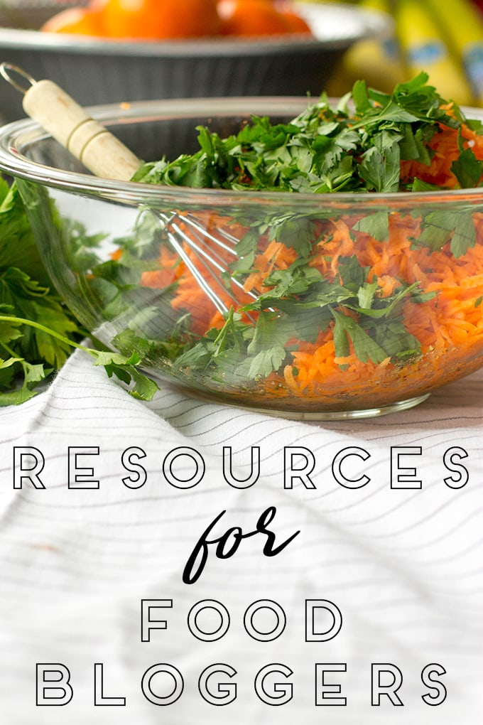 Resources for Food Bloggers - photography, web hosting, design, photo submission sites, and more.