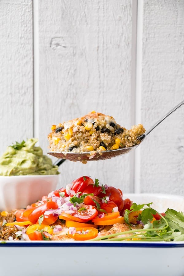 Enchilada quinoa casserole - mykitchenlove.com