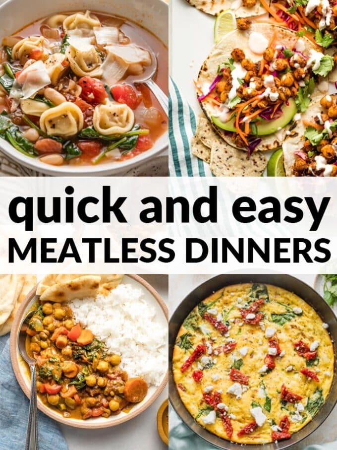 Browse this collection of Meatless Dinner Ideas, whether you're cooking for vegetarians, trimming your grocery bill, or just looking to vary your weeknight dinner routine. From pasta to tacos, casseroles to comfort food, there are plenty of ways to shift traditional favorites in a more plant-based direction.