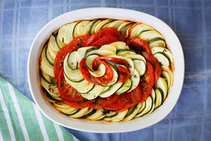 Ratatouille tian - champagnetastes.com