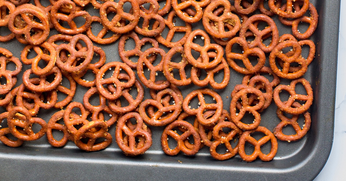 Crunchy Honey Mustard Pretzels Nourish and Fete