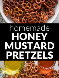 Homemade Honey Mustard Pretzels are so simple, tasty, and customizable -- perfect to make for snacking and sharing! Whip up a batch for game day, a holiday appetizer, or a casual neighborhood get-together.