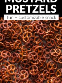 Homemade Honey Mustard Pretzels are so simple, tasty, and customizable -- perfect to make for snacking and sharing! Whip up a batch for game day, a holiday appetizer, or a casual neighborhood get-together.