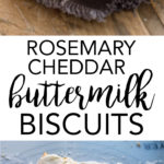 Rosemary cheddar buttermilk biscuits | Flaky, buttery layers, a perfect side for soup, chili, Thanksgiving, or any cozy meal. #thanksgivingsides #biscuits