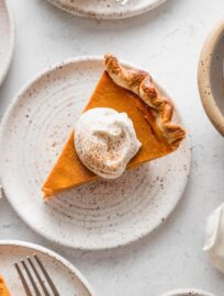 This ultimate Bourbon Molasses Pumpkin Pie delivers an extra dimension of flavor and a rich, custard-like texture for a truly delicious spin on the classic. Serve with whipped cream and a dusting of cinnamon to put your holiday celebration over the top.