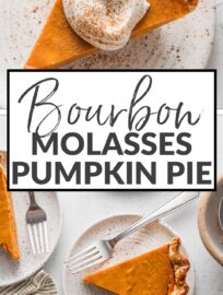 This ultimate Bourbon Molasses Pumpkin Pie delivers an extra dimension of flavor and a rich, custard-like texture for a truly delicious spin on the classic. Serve with whipped cream and a dusting of cinnamon to put your holiday celebration over the top.