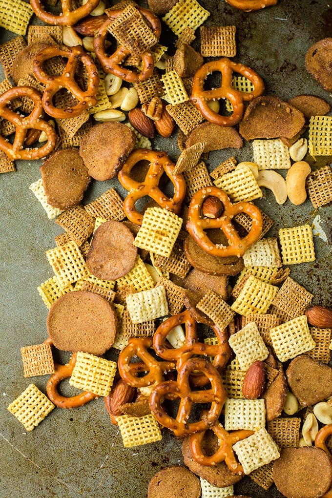 Rye Chip Chex Mix Nourish and Fete