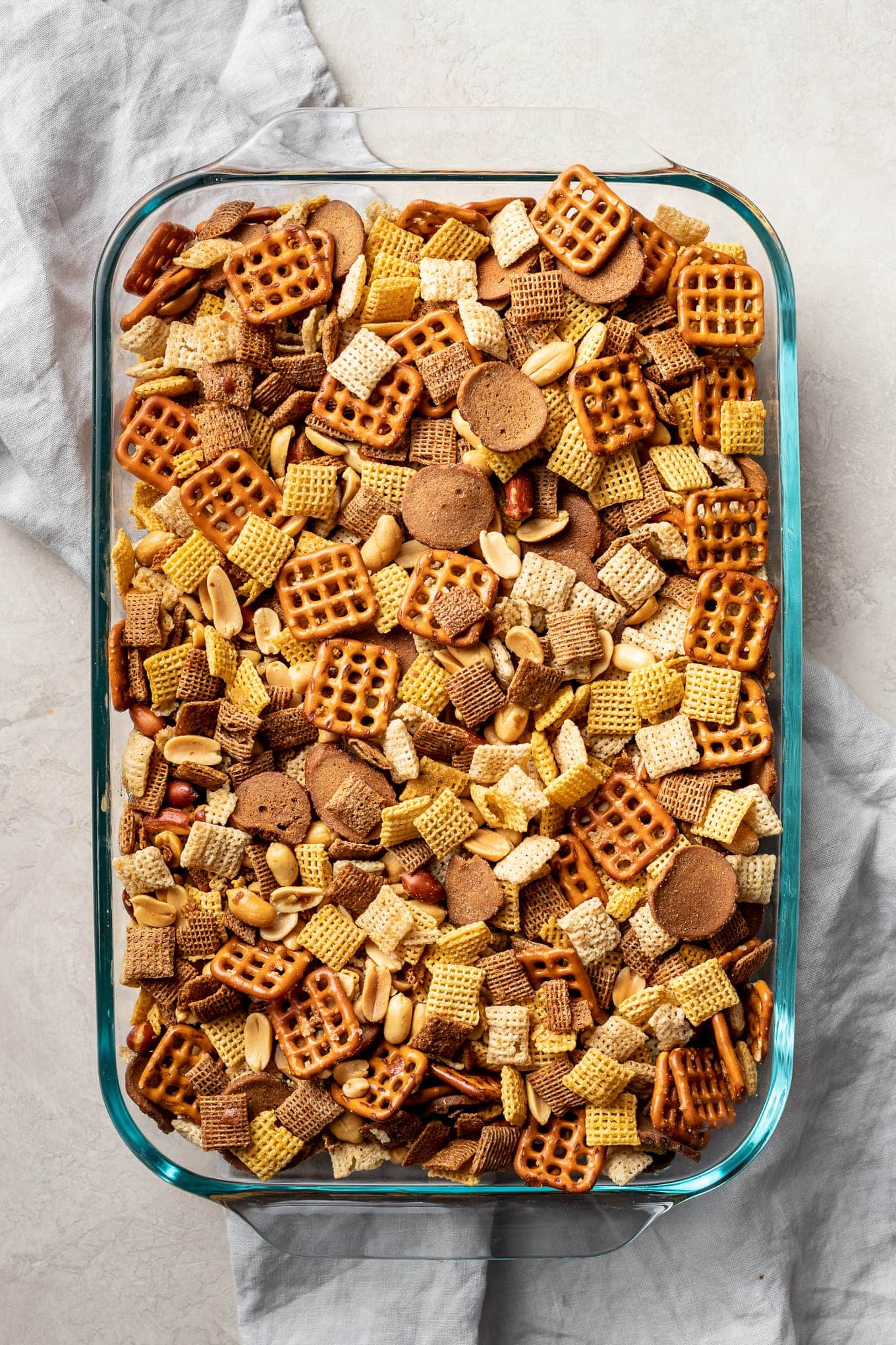 Irresistible Rye Chip Chex Mix - Nourish and Fete