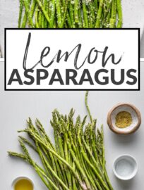 It's the side dish that always goes: Lemon Asparagus spears roasted with Parmesan, olive oil, and tangy lemon pepper seasoning. This is simple but pairs well with virtually any meal, takes just 10 minutes, and is so easy and hands-off to make.