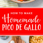 Homemade pico de gallo is easy to make, delicious, and much more fresh than any packaged product. The perfect homemade salsa! #picodegallo #salsa