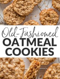 This recipe produces simple, buttery, old-fashioned oatmeal cookies with a hint of warm cinnamon, chewy centers, and lacy edges. They are easy to make -- no dough chilling required -- and perfect for a quick treat with coffee or a cold glass of milk!