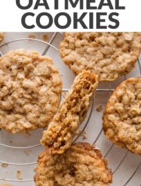 This recipe produces simple, buttery, old-fashioned oatmeal cookies with a hint of warm cinnamon, chewy centers, and lacy edges. They are easy to make -- no dough chilling required -- and perfect for a quick treat with coffee or a cold glass of milk!