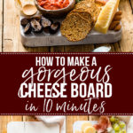 Learn how to make a cheese board that will wow your guests in just a few minutes with this simple guide! What to include and how to put it all together - this is all the cheese board inspiration you need for holiday parties and more! #entertaining #appetizers #cheeseboard