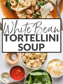We love this White Bean Tortellini Soup for something homemade, healthy, and satisfying on the busiest nights. It's got tender cheese-filled tortellini cooked right in the broth, the zip of Italian tomatoes and herbs, and creamy white beans for added protein. Best of all, it's no-fail and ready in just 20 minutes.