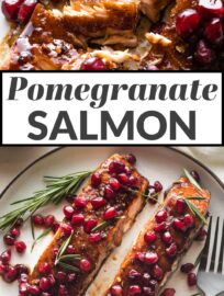 Glazed Pomegranate Salmon is the easiest yet most impressive 20-minute main dish. Incredibly beautiful but even more delicious, you'll hope for seconds!