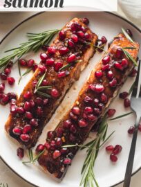 Glazed Pomegranate Salmon is the easiest yet most impressive 20-minute main dish. Incredibly beautiful but even more delicious, you'll hope for seconds!