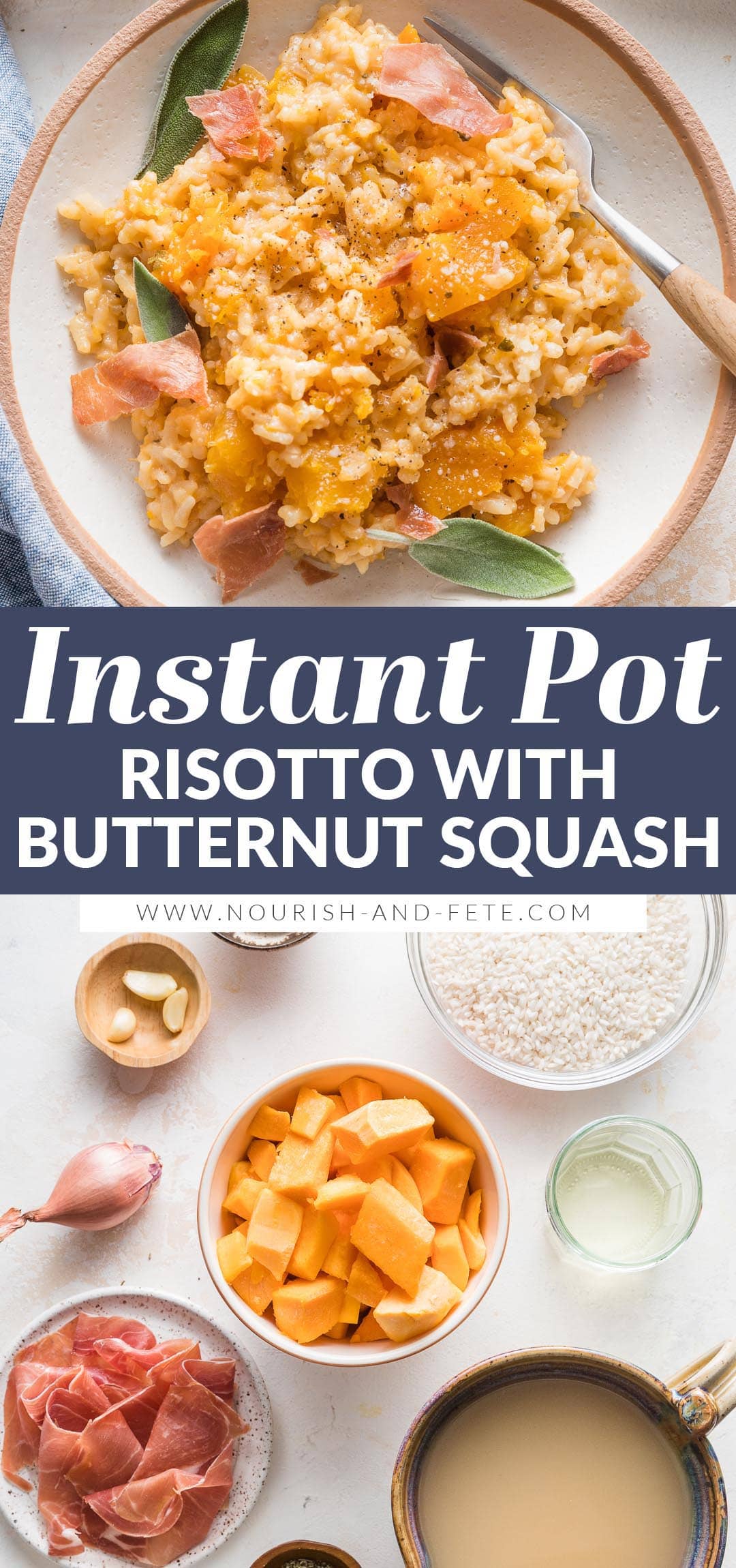 Instant Pot Butternut Squash Risotto Nourish and Fete