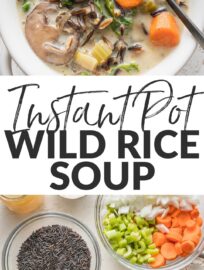 Creamy, hearty, and so good for you, this Instant Pot Wild Rice Soup will warm you from the inside out. It's got a rich broth, tender vegetables, and plenty of filling mushrooms and rice. And of course it's easy and hands-off to make!