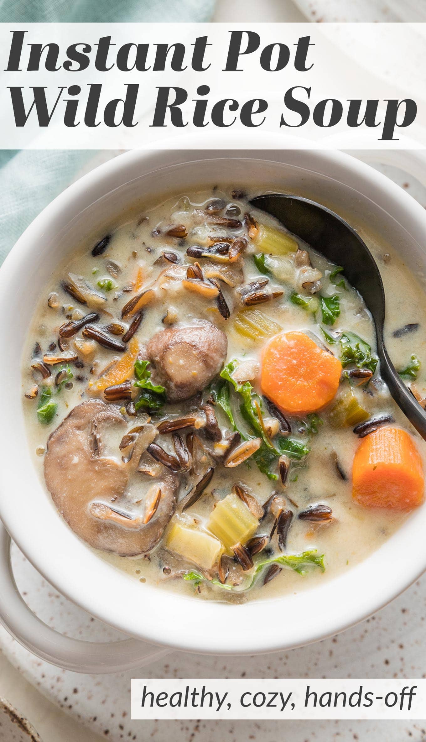 Instant Pot Wild Rice Soup Nourish and Fete