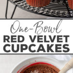 The BEST red velvet cupcakes made in just ONE BOWL! Everyone will think you slaved over these - the cake is crazy moist and has the most perfect cream cheese frosting! #redvelvet #cupcakes #onebowl