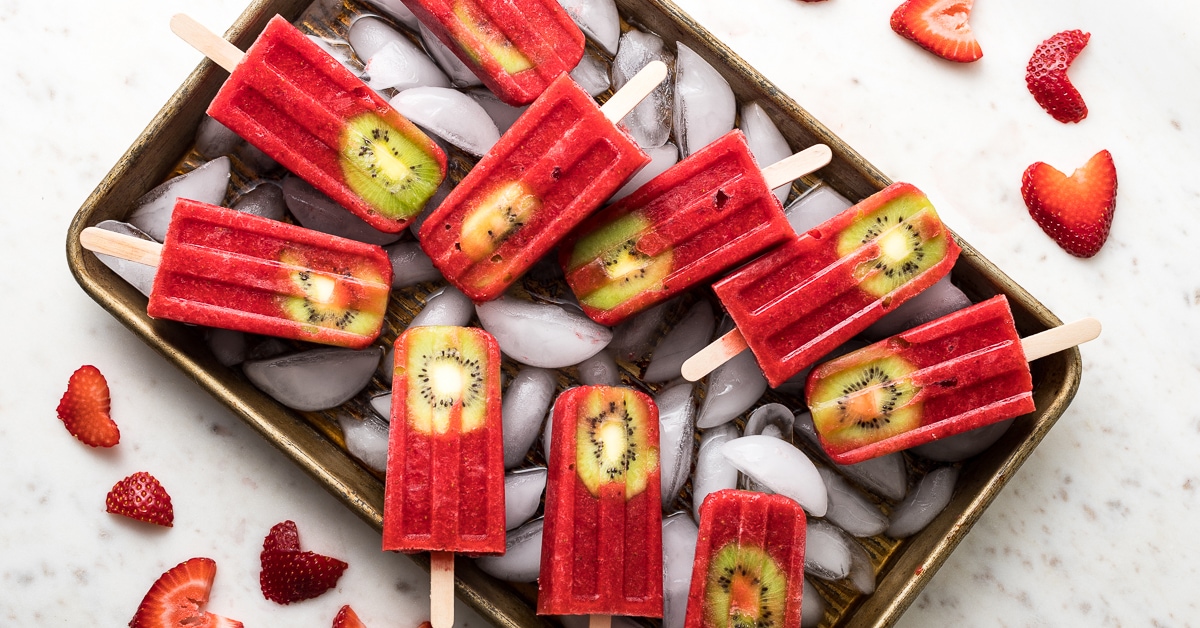 Refreshing Strawberry Kiwi Popsicles Nourish and Fete