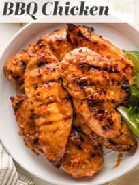Tender Honey Chipotle Chicken breasts are easy to make on the grill or on the stove-top. Sweet, spicy, and absolutely irresistible!