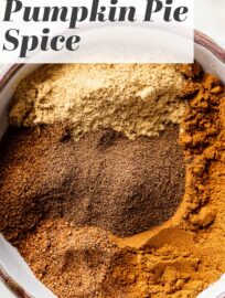 Learn how to make homemade pumpkin pie spice with a simple blend of everyday spices. It's quick, easy, customizable, and smells absolutely divine. Keep some on hand for baking all your favorite fall recipes, or gift small jars to neighbors and friends.