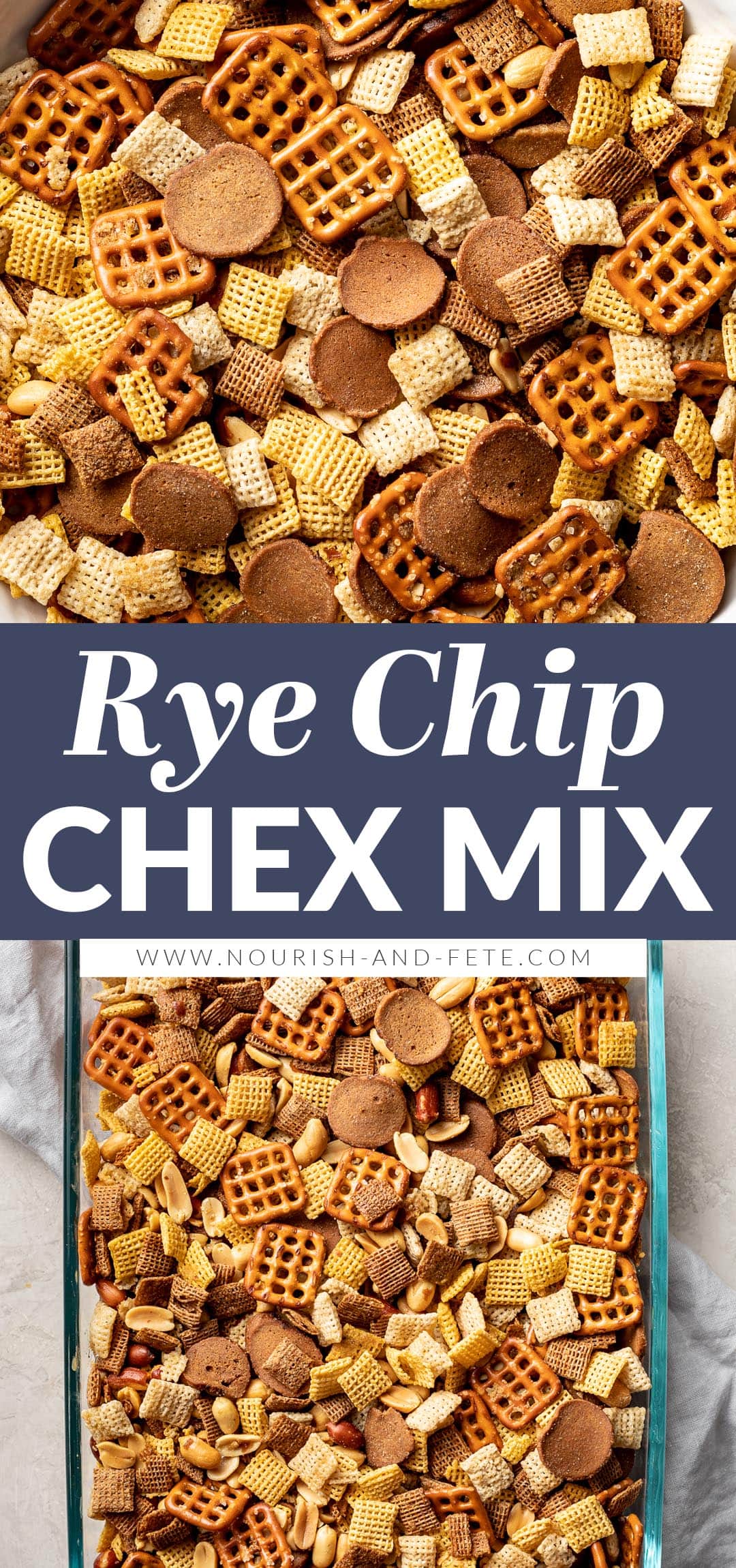 Irresistible Rye Chip Chex Mix Nourish and Fete