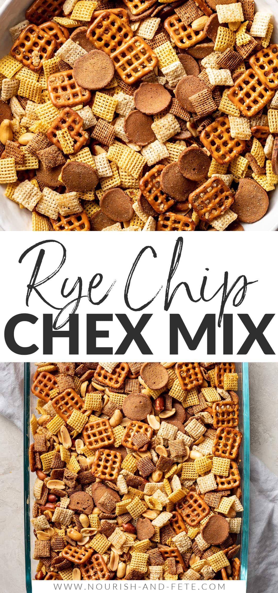 Irresistible Rye Chip Chex Mix Nourish and Fete