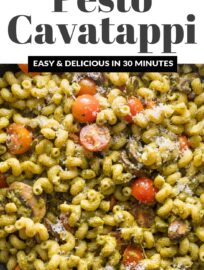 With this classic recipe for Pesto Cavatappi, a fan favorite Noodles & Company dish is unbelievably easy to re-create at home in just 25 minutes. This is tested and perfected for busy nights and family meals!