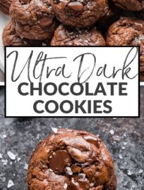 One bite and you'll fall hard for these decadent dark chocolate cookies with sea salt. With real chocolate melted into the dough and an outrageous volume of dark chocolate chips, this is a treat worthy of any and every celebration!