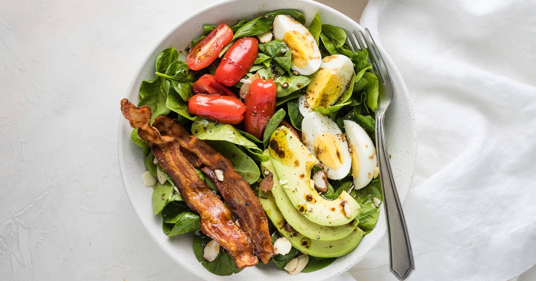 Spinach Salad with Bacon and Eggs Nourish and Fete