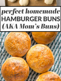 Perfect homemade hamburger buns, AKA Mom's buns.