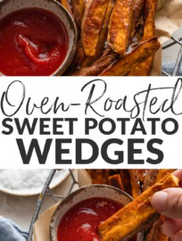 Roasted sweet potato wedges can be an actually transformative side dish—wildly easy to make, completely irresistible to eat. This is the method and seasoning mix that made me literally throw away my old recipe for sweet potato fries. The wedges yield crisp edges and melt-in-your-mouth interiors without fail.
