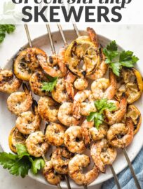 Greek Shrimp Skewers with Orzo Salad