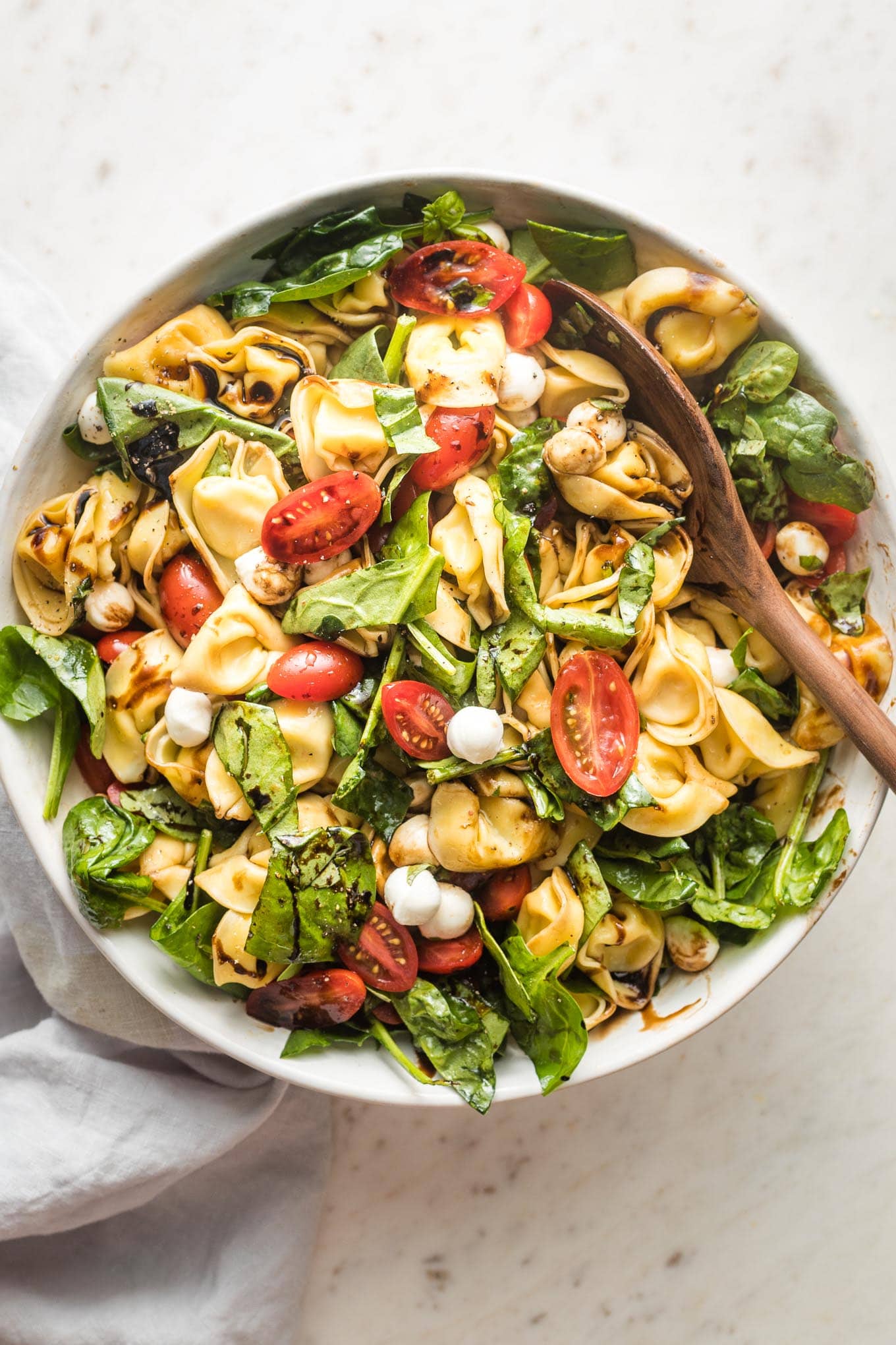 Tortellini Caprese Salad Cups