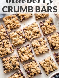 Simple blueberry oatmeal bars combine tender crust, juicy filling, and golden crumb topping in every delicious bite! These take just 10 minutes to throw together, have amazing flavor, and make a great breakfast, snack, or dessert.